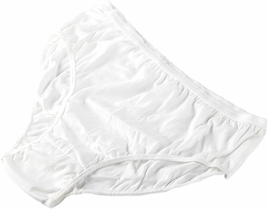 STARLY Women's Pure Cotton Disposable Underwear - 10 Pack High Cut Travel Panties in White & Macarons | Breathable & Comfortable Briefs for Hygiene & Convenience