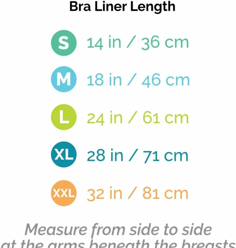 More of Me to Love Super Soft Bra Liner 3-Pack - Breathable Viscose & Cotton Blend, Moisture Wicking (Black, White, Beige, Medium)