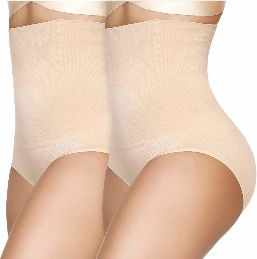 SIMIYA High Waisted Body Shaper for Women - Tummy Control Slimming Panties with Firm Waist Support