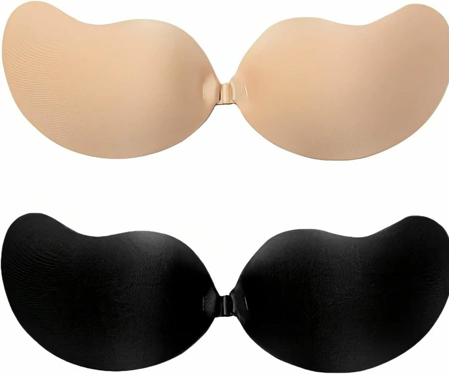 Adarados Reusable Strapless Push-Up Bra - Self-Adhesive Backless Sticky Bra for Women - Invisible & Super Sticky