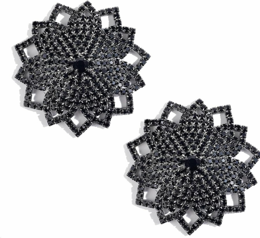 CheerHP Rhinestone Nipple Pasties - Reusable Diamond Tassel Covers for Halloween, Christmas, and Parties