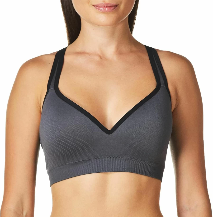 Jockey Women's Seamless Sports Bra - Mid Impact Support with Molded Cups for Comfort & Fit