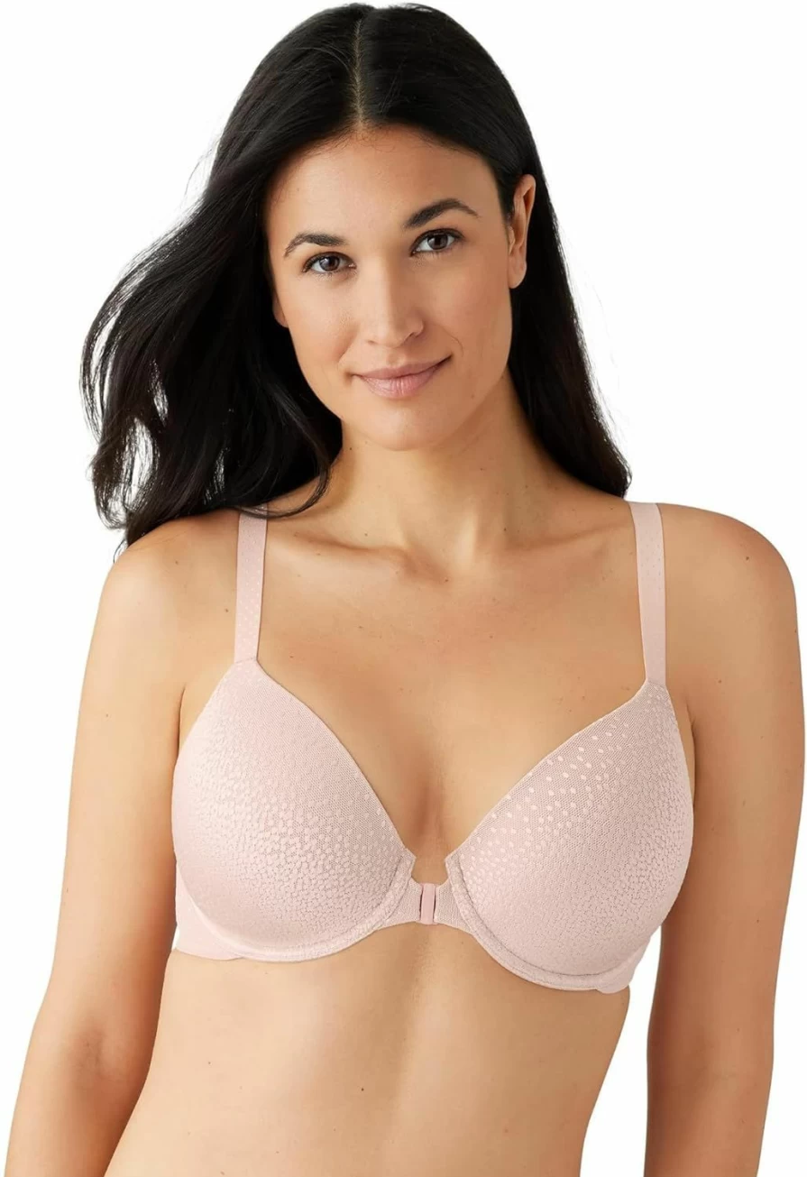 Wacoal Front Closure T-Shirt Bra for Women - Back Support Comfort Fit Underwire