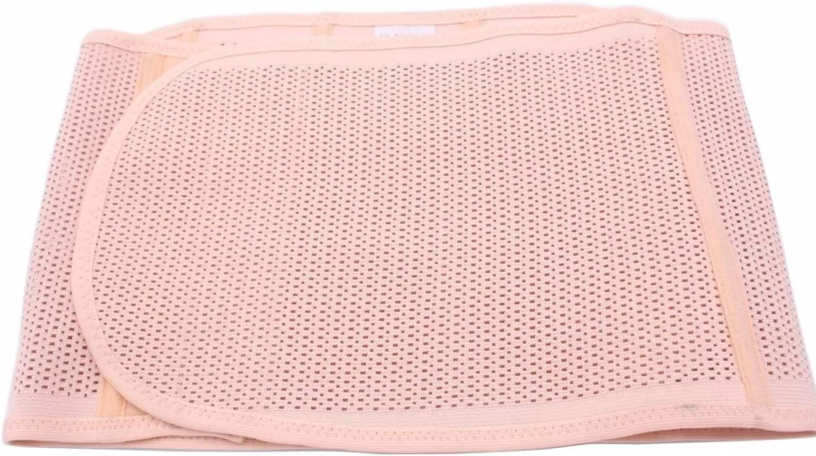 UP Postpartum Belly Band for Women - Adjustable Breathable Abdominal Binder, Waist Trainer & Back Support for C-Section Recovery, Pregnancy Shapewear Girdle Corset (Beige)