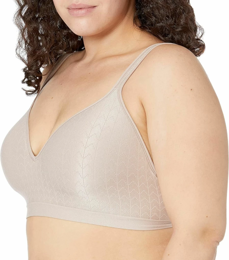 Bali Women's Wireless Comfort Revolution Bra - Full-Coverage Wirefree Support, Cool & Breathable Fabric for All-Day Wear