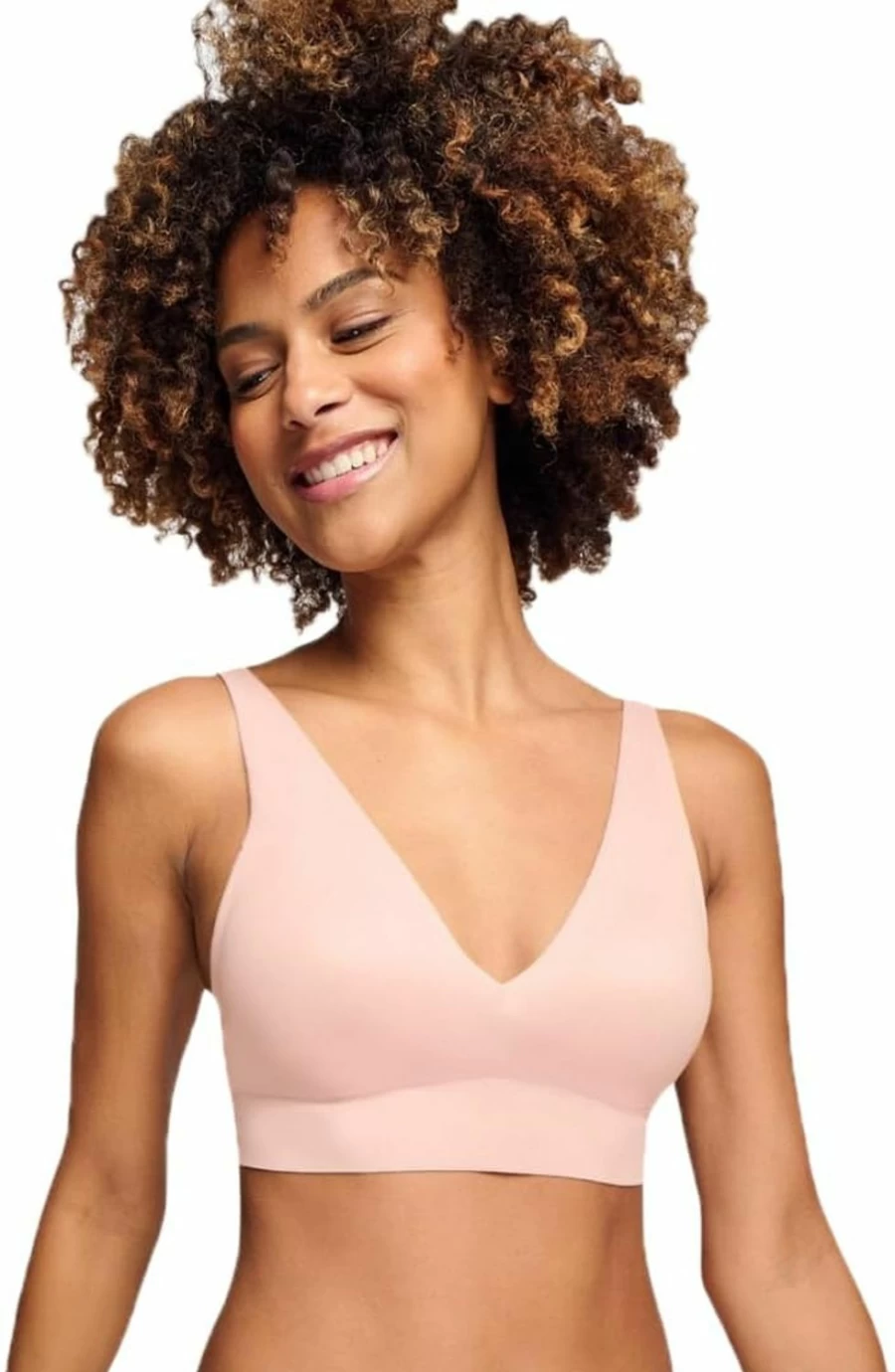 Floatley Wireless Plunge Bra for Women - Buttery Soft Seamless Comfort with Embedded Pads for Everyday Wear