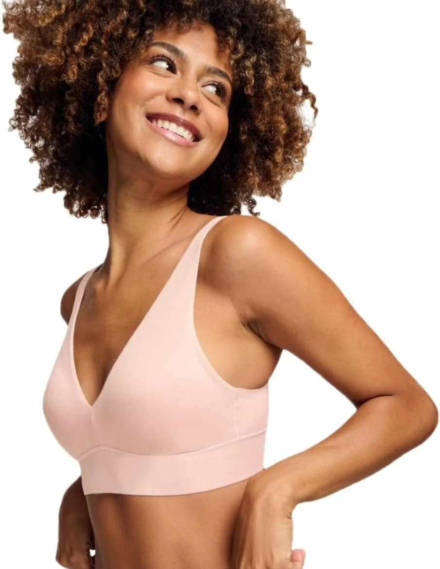 Floatley Wireless Plunge Bra for Women - Buttery Soft Seamless Comfort with Embedded Pads for Everyday Wear