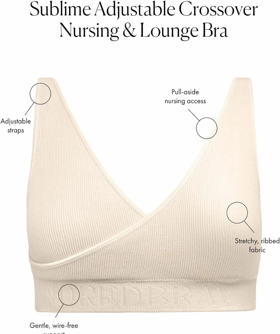 Kindred Bravely Sublime Adjustable Nursing Bra - Wireless Maternity & Breastfeeding Bra for Comfort and Support