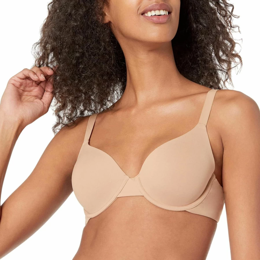 Amazon Essentials Women's Comfort Classic T-Shirt Bra - Soft Everyday Wear, Seamless Underwire Support