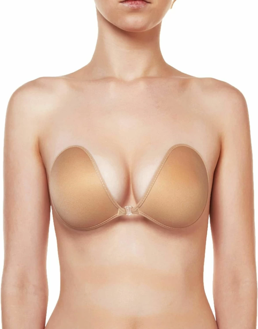 NuBra S900 Feather-Lite Super Padded Adhesive Bra - Lightweight Stick-On Push-Up Bra