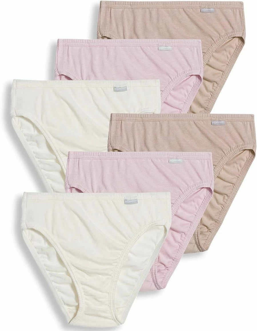 Jockey Women's Classic Comfort Fit Cotton Underwear - Soft Breathable Panties for Everyday Wear
