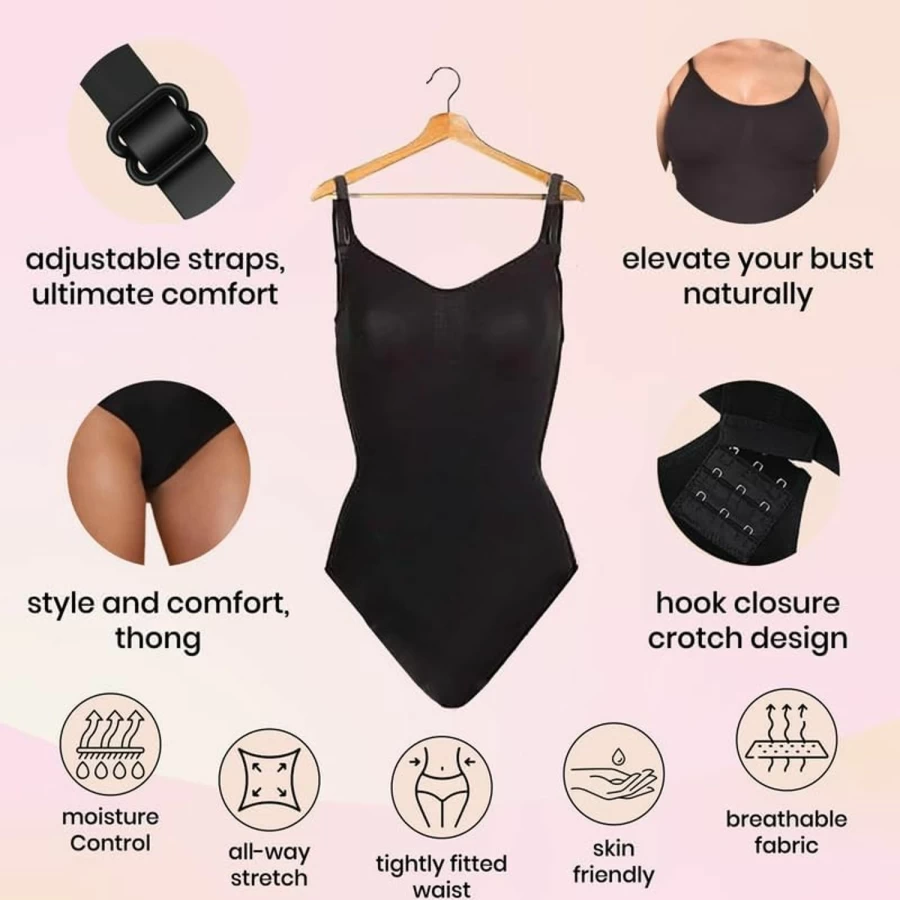 Revenge Body Women's Tummy Control Bodysuit - Seamless Sculpting Shapewear for a Snatched Silhouette