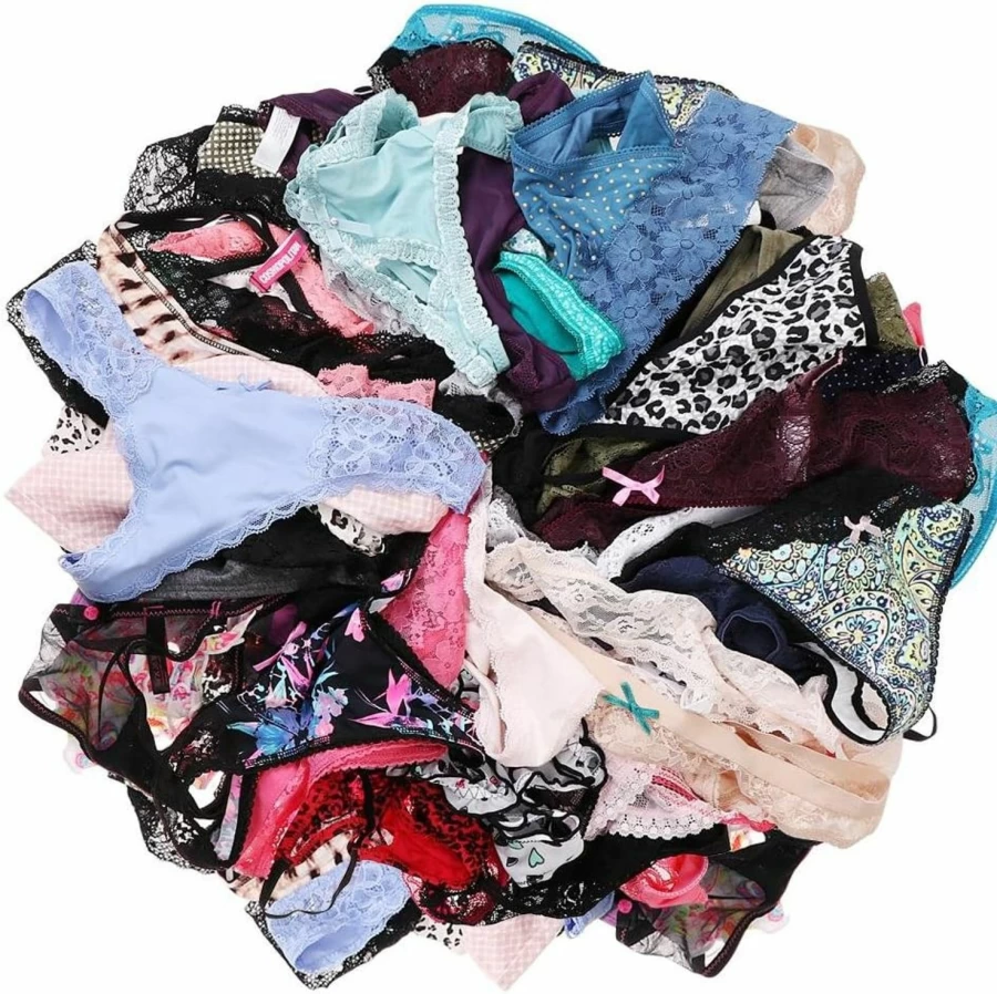 UWOCEKA Women's 10-Pack Lace G-String Thong Panties - Sexy T-Back Underwear Set