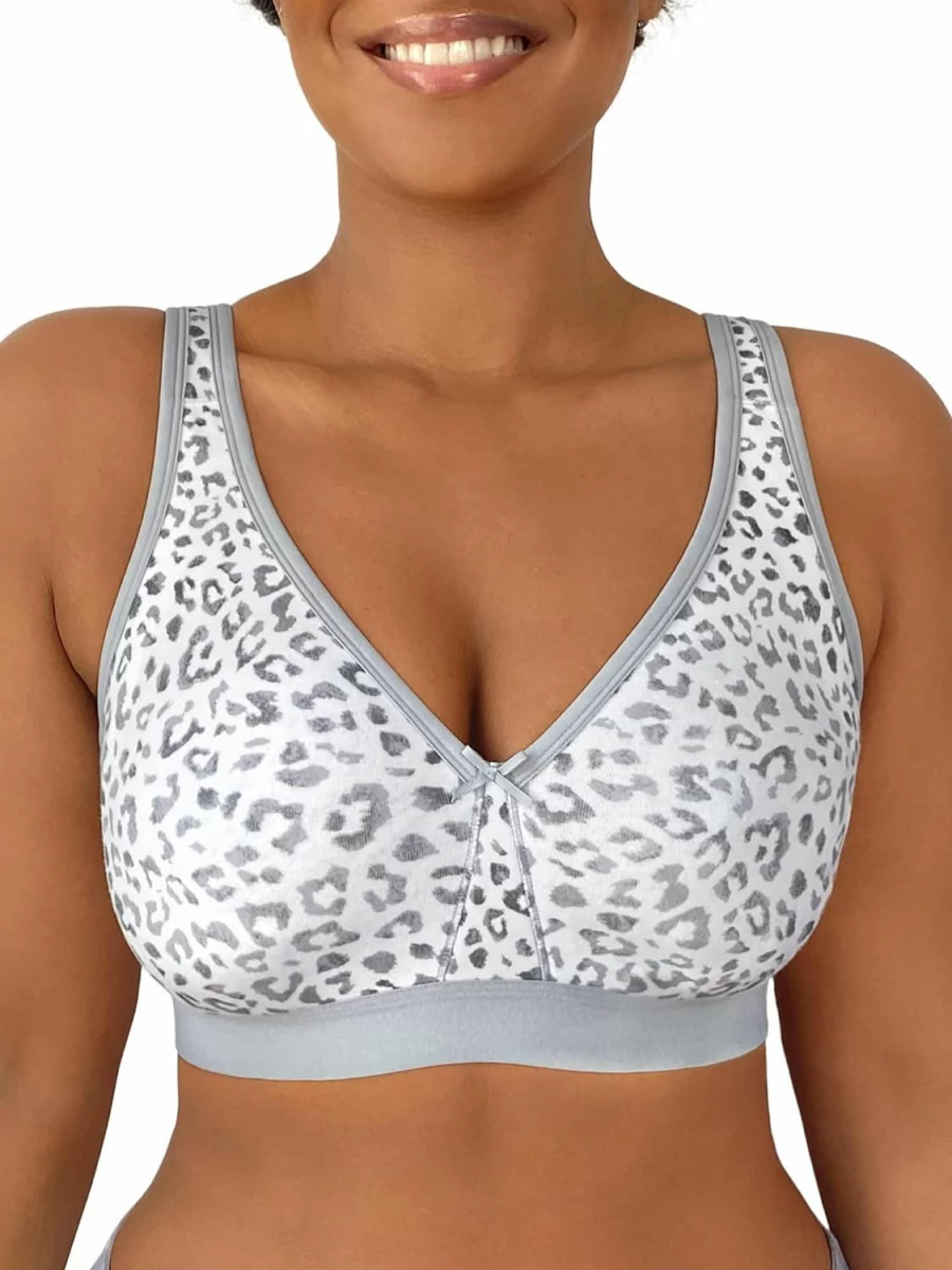 Fruit of the Loom Women's Plus-Size Wireless Cotton Bra - Comfortable Multi-Pack Supportive Underwear