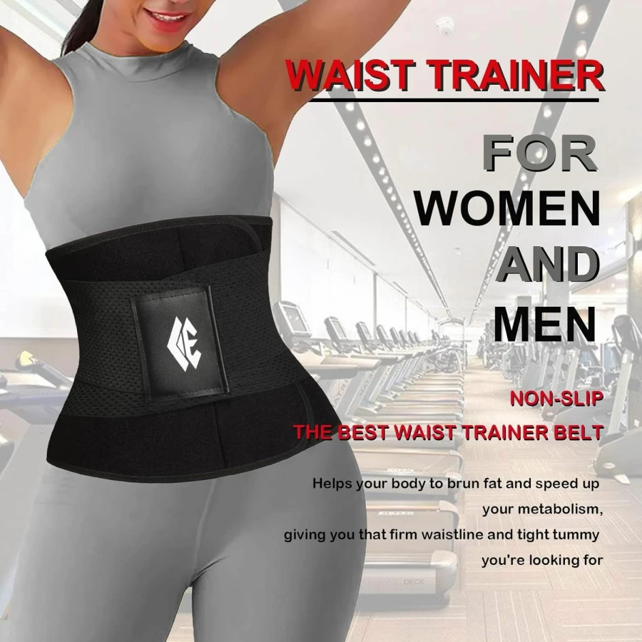 ChongErfei Waist Trainer Belt for Women & Men - Adjustable Weight Loss Abdominal Girdle, Slimming Body Shaper for Tummy Control & Posture Support