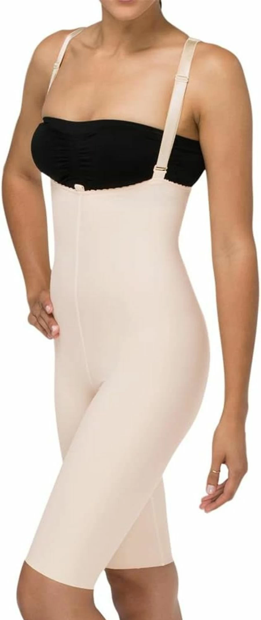 MARENA Post-Surgery Knee-Length Girdle with Suspenders - FBS2 Stage 2 Tummy Control Compression Garment