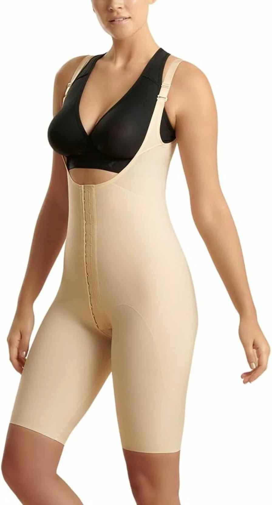 MARENA Stage 1 Post-Surgical Girdle with High-Back Support, Reinforced Panels & Adjustable Thigh Compression for Recovery