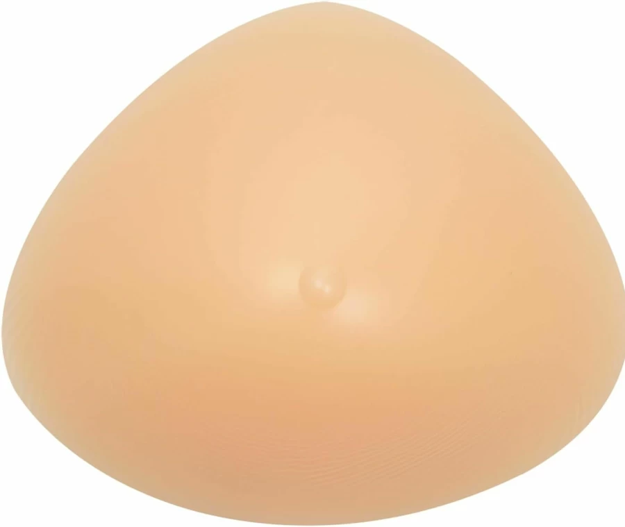 OMMITO Silicone Breast Form Enhancer for Mastectomy - Triangle Bra Insert Prosthesis (1 Piece) - Natural Look & Comfortable Wear