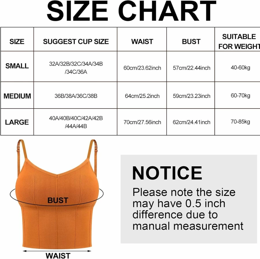 Giegxin 8-Pack Seamless Sports Bras for Women - Low Impact Workout, Yoga, Sleep & Lounge with Adjustable Straps - Comfortable Bralettes & Athletic Camisole Tops