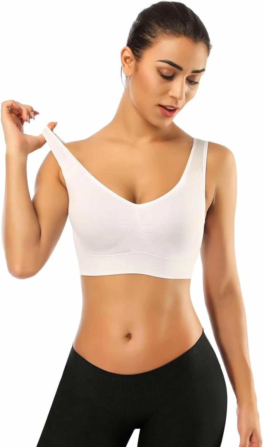 BESTENA Women's Comfort Bra - Seamless Sleep Yoga Sports Bra with Removable Pads for Maximum Support