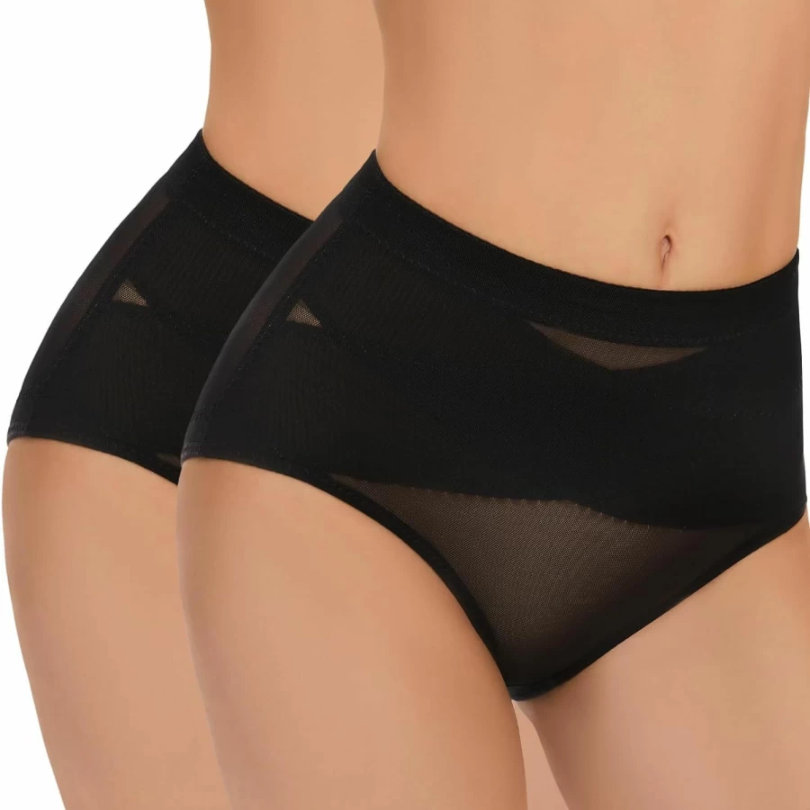 SIMIYA Low Rise Tummy Control Panties for Women - Body Shaper Underwear for Lower Belly Slimming & Shapewear