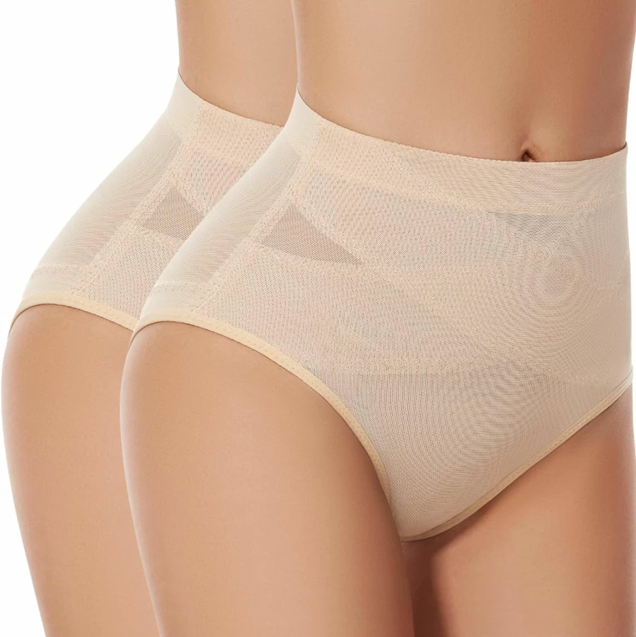 SIMIYA Low Rise Tummy Control Panties for Women - Body Shaper Underwear for Lower Belly Slimming & Shapewear