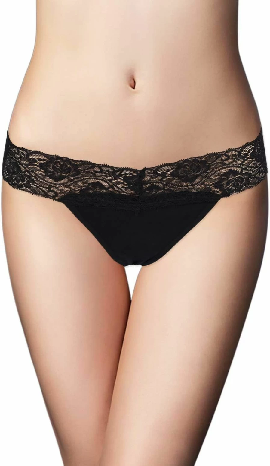 Sunm Boutique 20 Pack Women's Lace Thong Underwear Set - Seamless T-Back Low Rise Sheer Panties for Comfort & Style