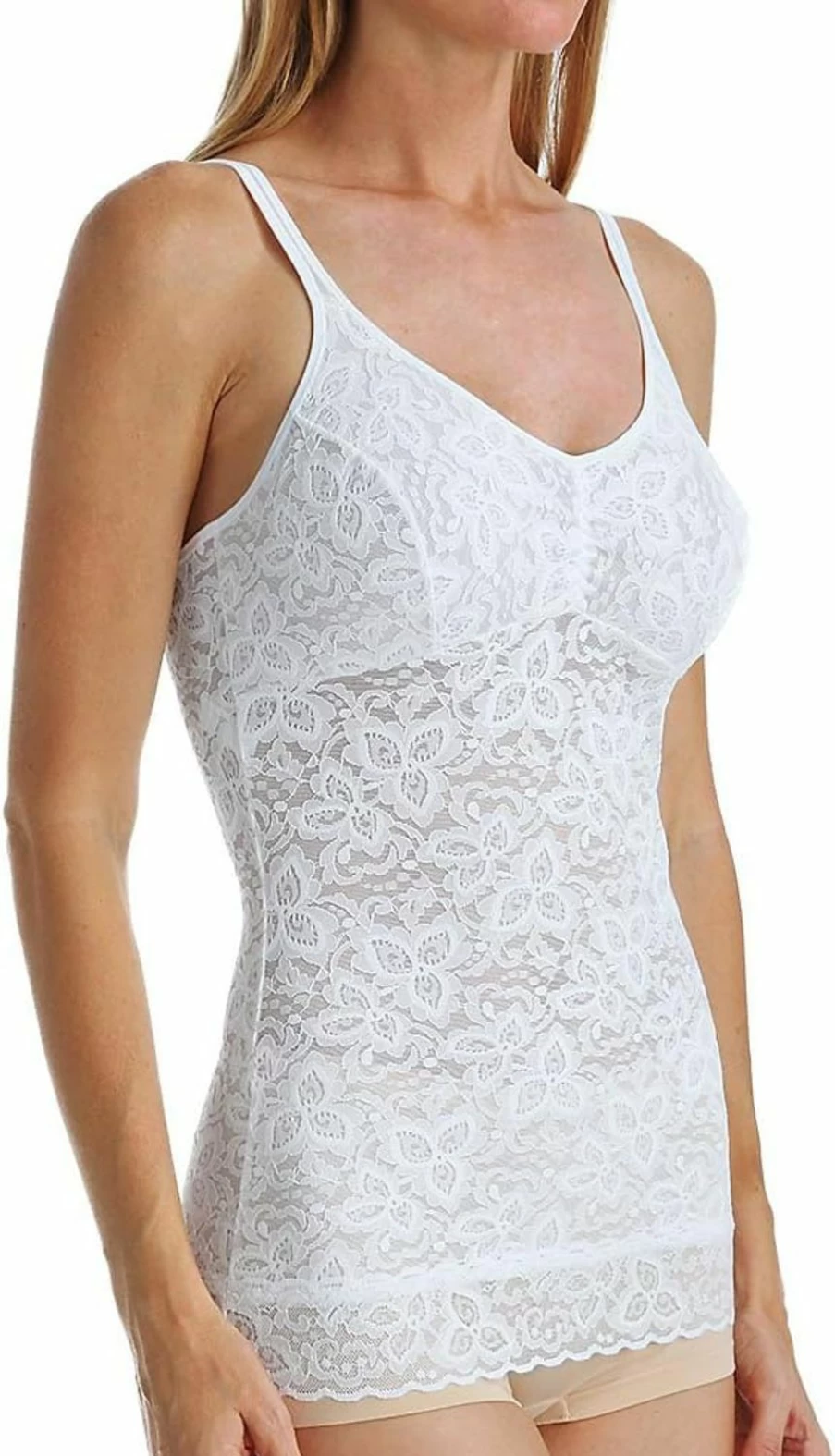 Bali Women's Shapewear Cami Top - Lace & Smooth Tummy Control Fajas DF8L12