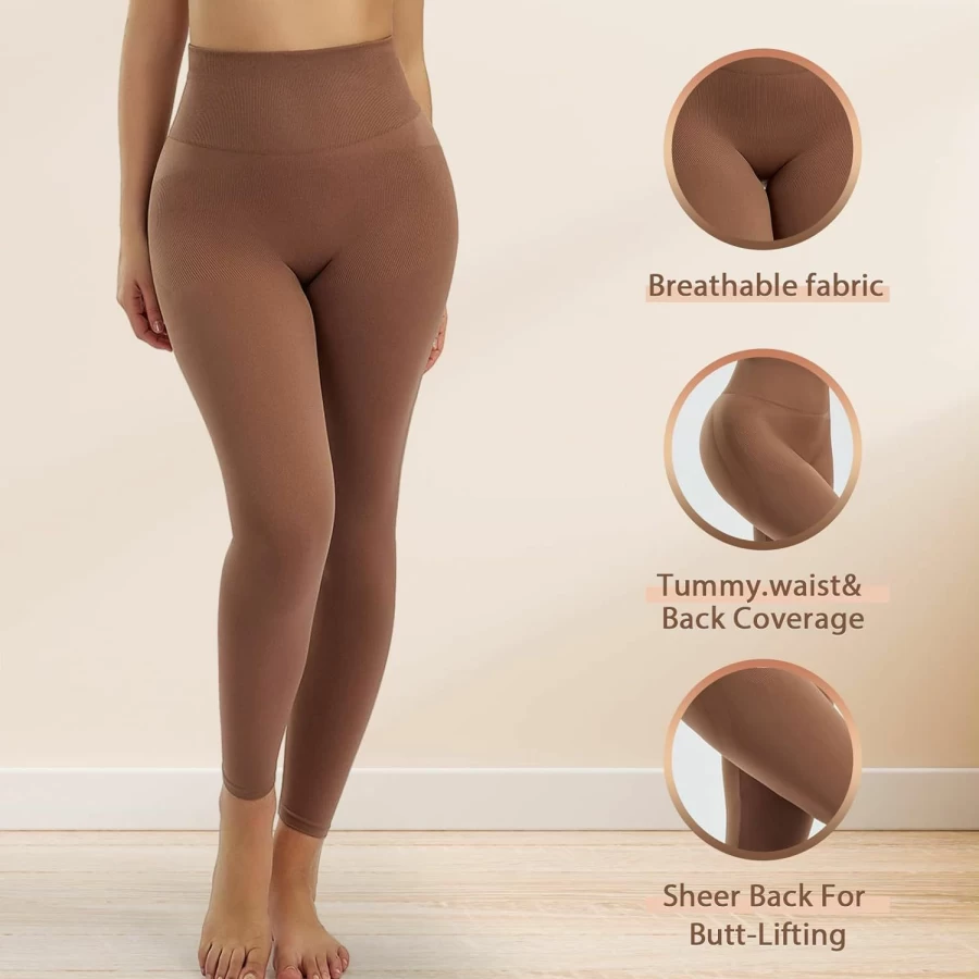 "Takusun High Waist Shapewear Leggings for Women – Tummy Control Butt Lift Thigh Slimmer Compression Pants"