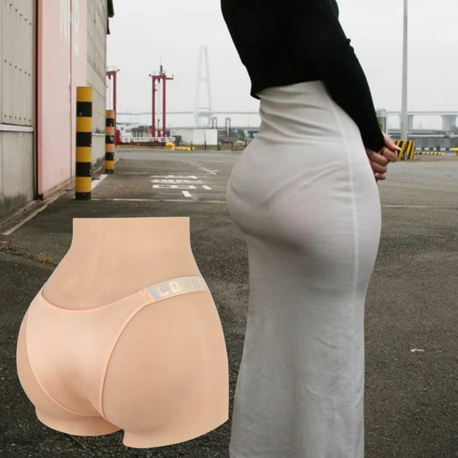 Mtoye Silicone Hip Enhancer Pants for Crossdresser & Transgender - Fake Butt Lift Underwear for Drag Queen & Male to Female Shapewear