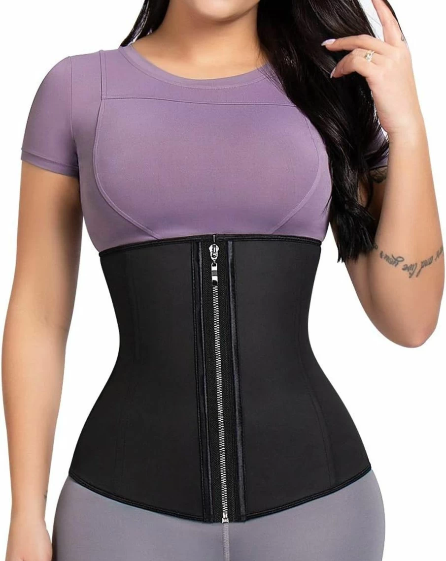 ASHLONE Latex Waist Trainer Corset for Women - Underbust Workout Body Shaper, Tummy Control Cincher for Sport & Daily Wear