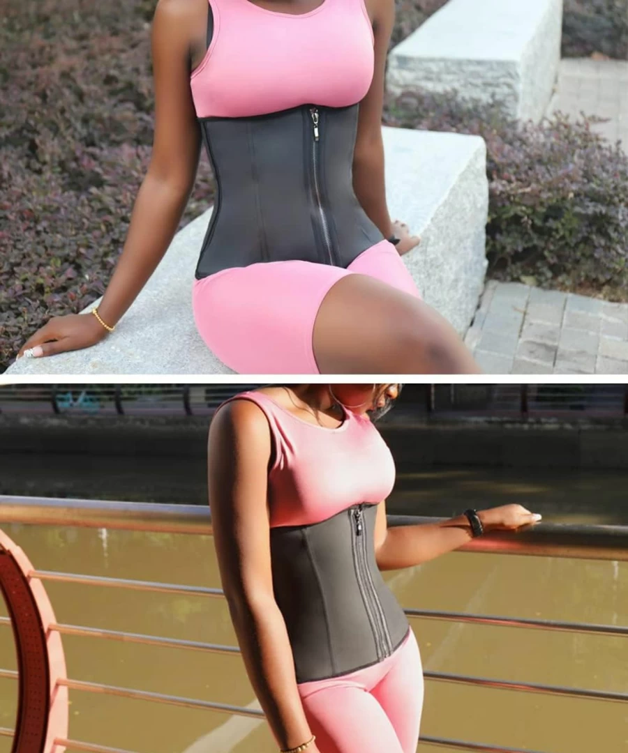 ASHLONE Latex Waist Trainer Corset for Women - Underbust Workout Body Shaper, Tummy Control Cincher for Sport & Daily Wear