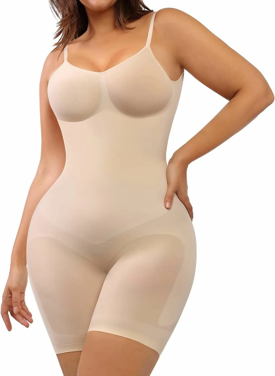 FeelinGirl Seamless Backless Shapewear for Women - Tummy Control Body Shaper Colombianas Fajas Sculpting Girdle