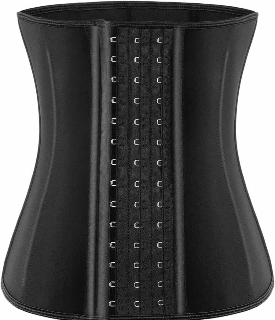 ECOWALSON Women's Waist Trainer Corset with Steel Bones - Body Shaper Girdle for Tummy Control & Posture Support