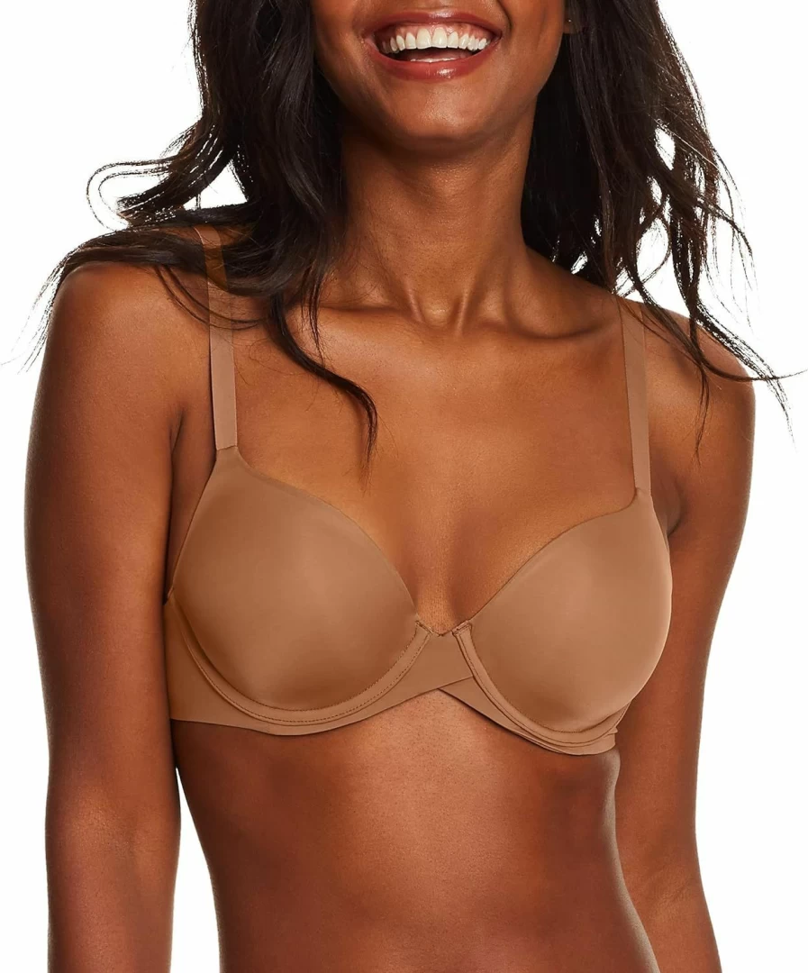 Maidenform Women's One Fab Fit Demi T-Shirt Bra with Convertible Straps - Comfortable Underwire Bra for Everyday Wear