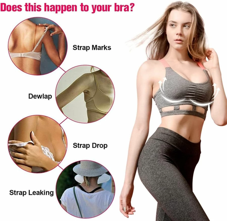 Salorking Silicone Adhesive Bra - Strapless, Backless, Push Up Sticky Bra for Women - Invisible Nipple Covers & Breast Lift