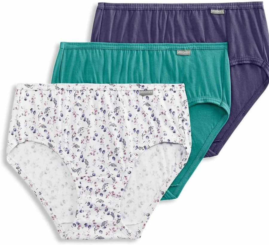 Jockey Women's Elance Hipster Underwear 3-Pack - Soft Comfortable Cotton Panties