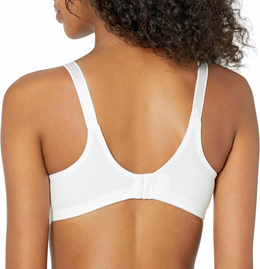 Bali Comfort Wireless Bra - Full Coverage Wirefree T-Shirt Bra, Soft Cotton Everyday Bra for Women, Double Support Comfortable Bra