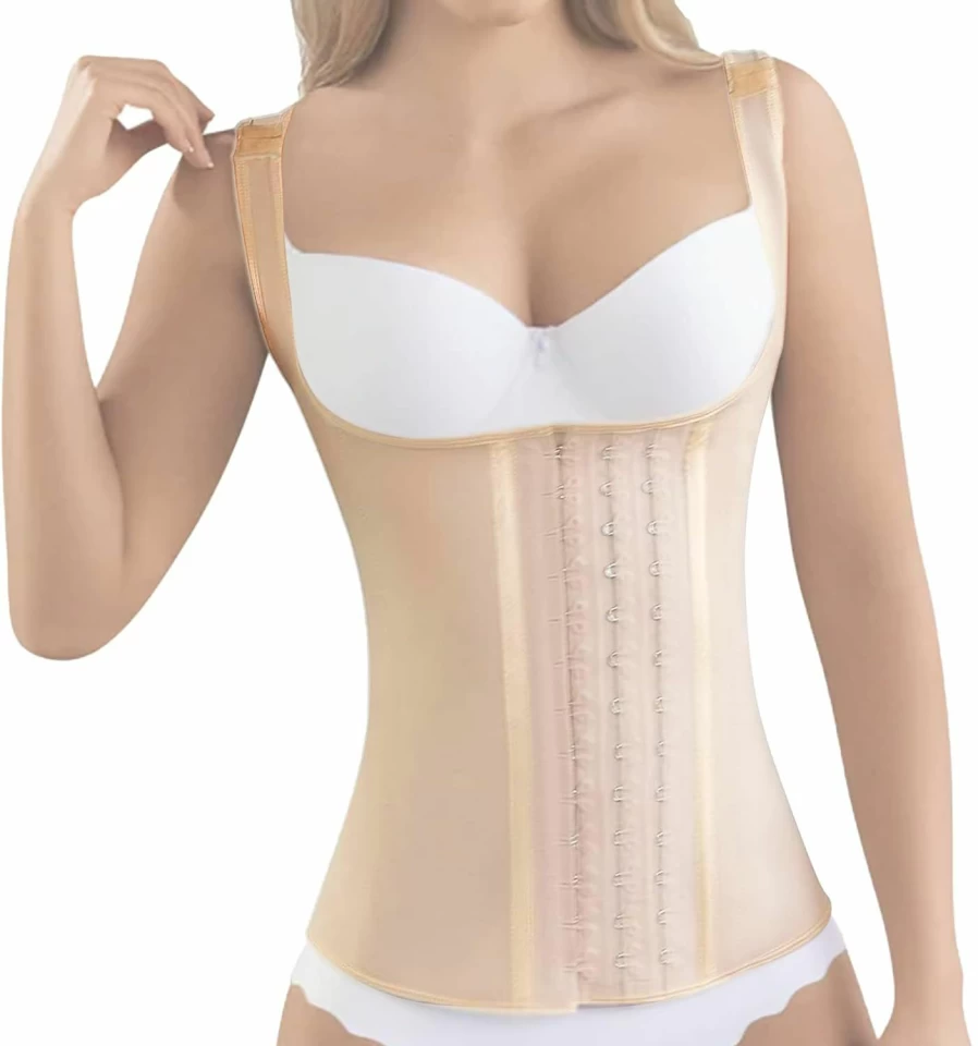 LadySlim by NuvoFit Colombian Latex Waist Trainer Corset - Workout Girdle Body Shaper for Women