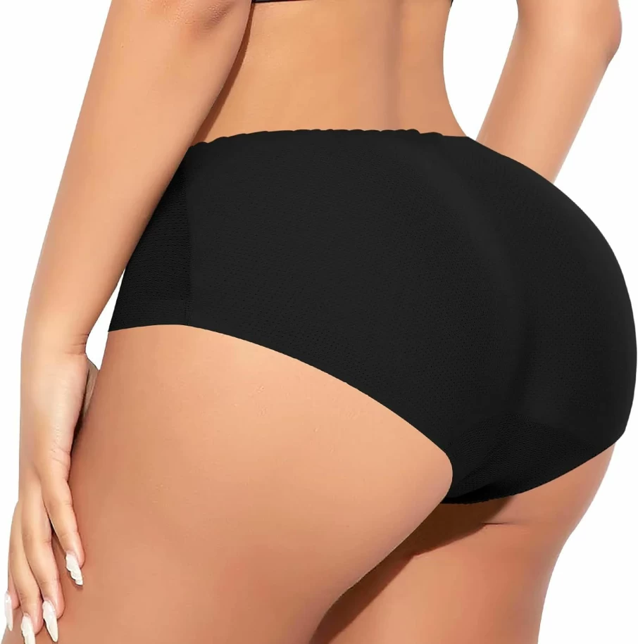 DERCA Women's Seamless Butt Lifting Panties with Padded Hip Enhancer for Instant Booty Lift