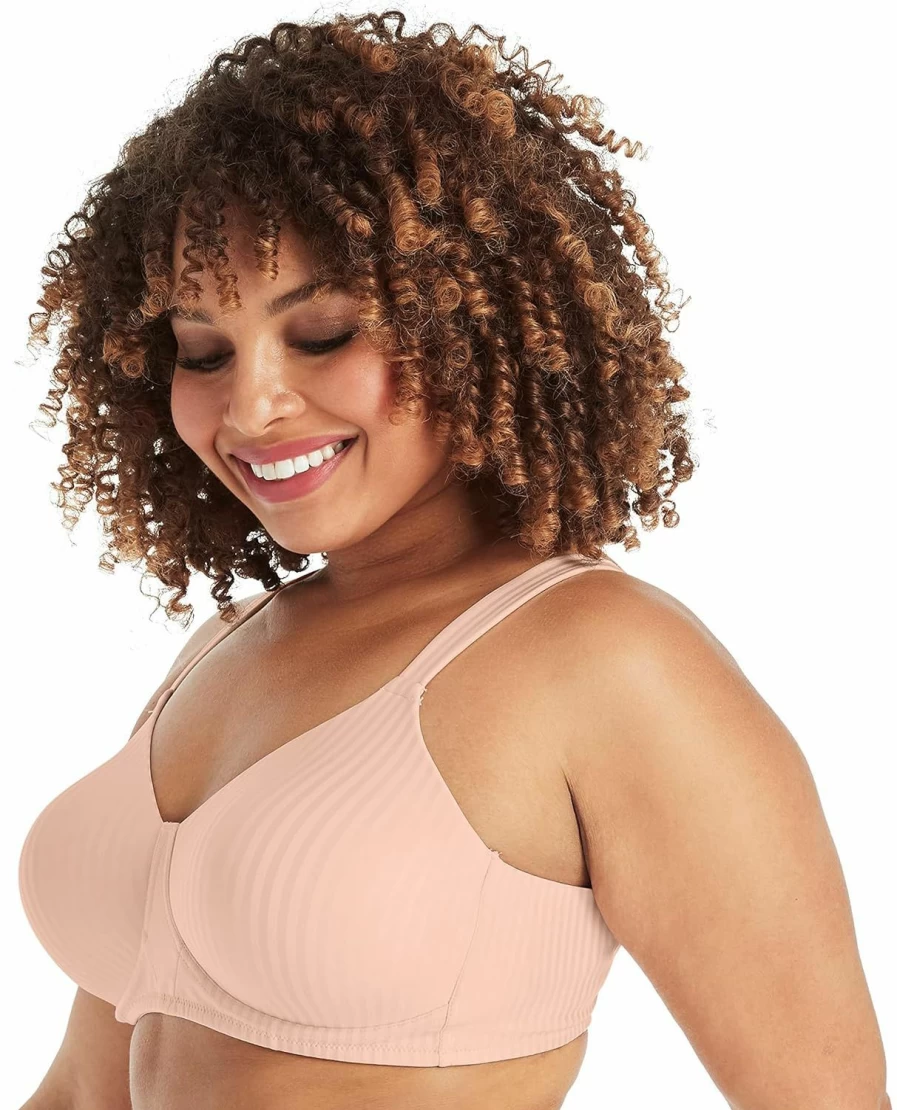 Playtex Women's Full-Coverage Wireless T-Shirt Bra for Plus Sizes – Perfectly Smooth Comfort