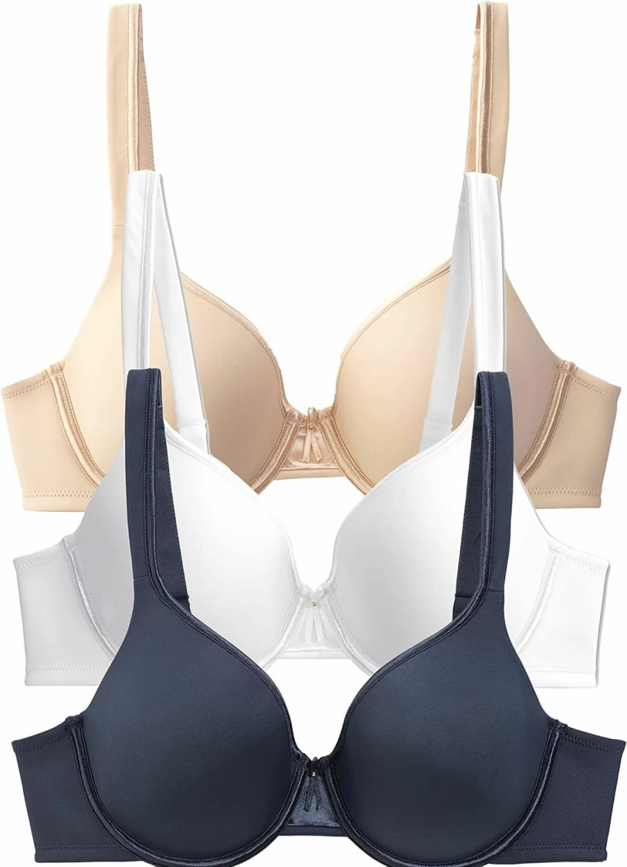 Vanity Fair Women's Full Coverage Lightly Lined Bra with 2-Way Convertible Straps for Comfort & Support Up to DD Cup