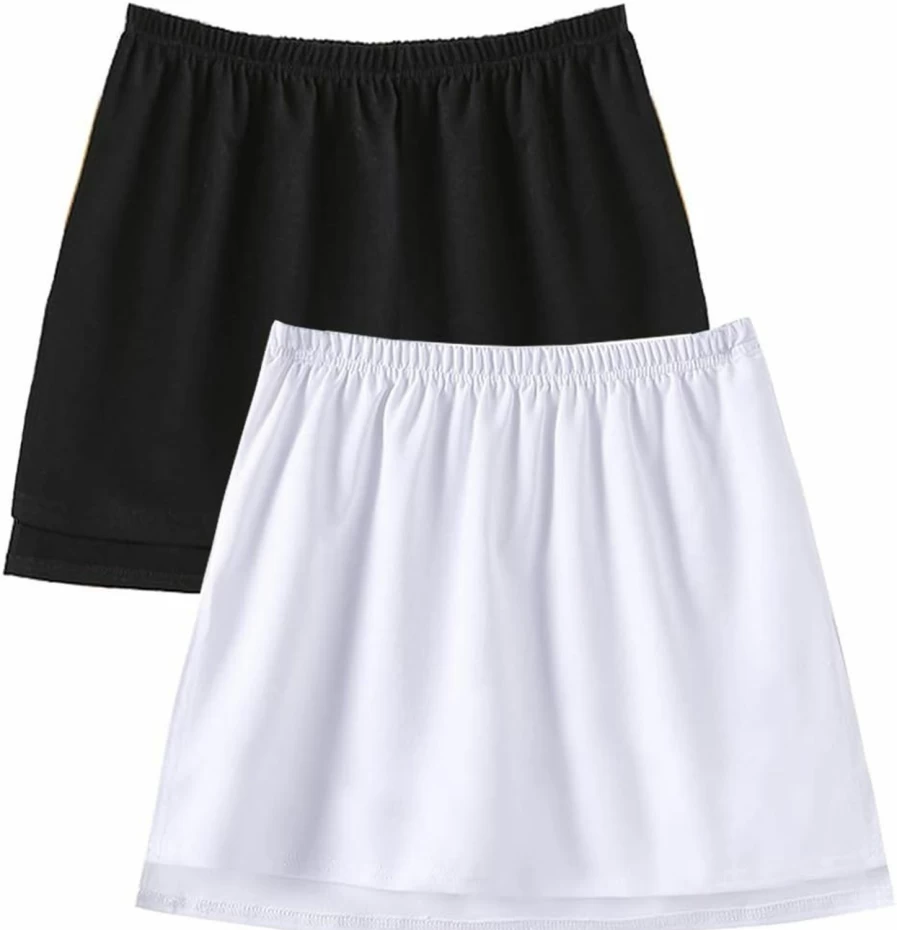 Vanrose Jan Women's Lace Underskirt - Elegant Mini Lace Half Slip, Plus Size Extender Skirt for Extra Length