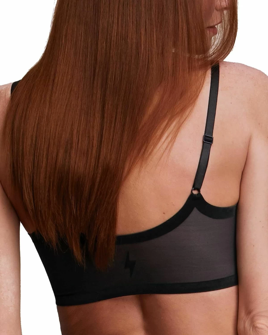 EBY Seamless Adjustable Bralette for Women - Wireless Comfort Bra in Black & Nude