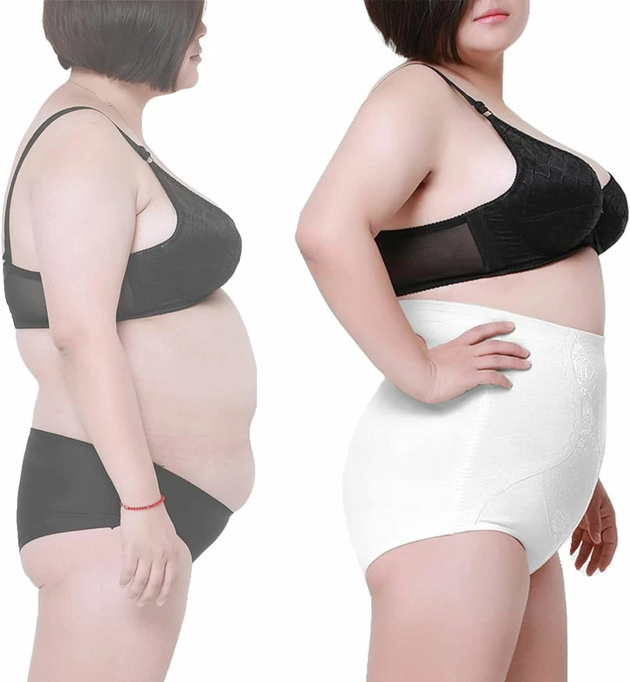 Max Shape High Waist Tummy Control Panties for Women – Plus Size Slimming Underwear