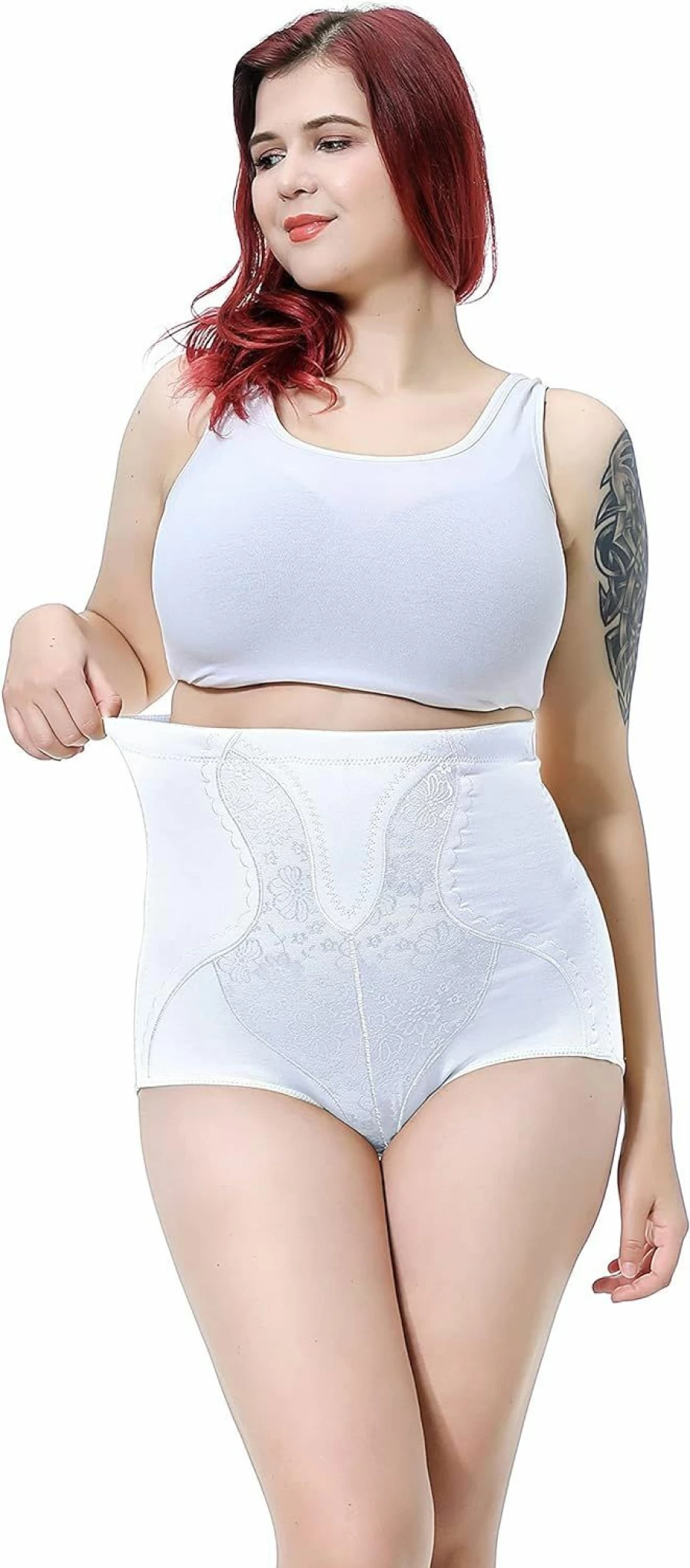 Max Shape High Waist Tummy Control Panties for Women – Plus Size Slimming Underwear