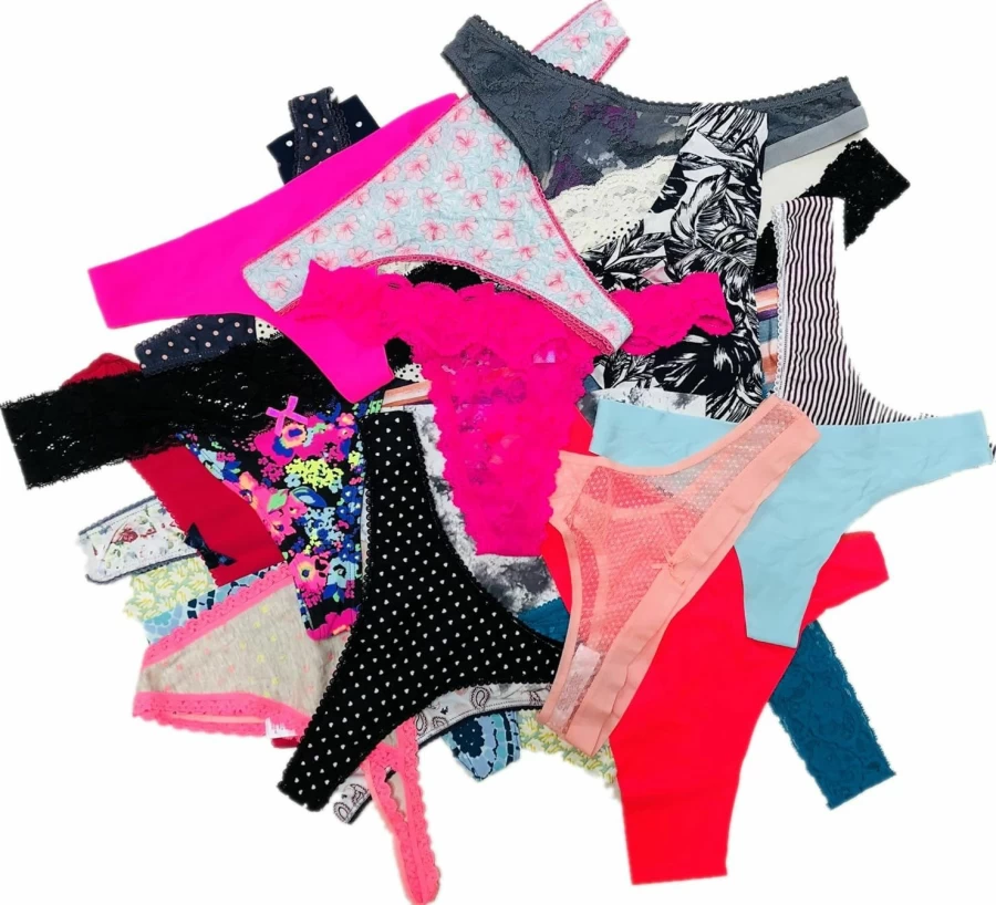 Morvia Women's Assorted Multi-Colored Underwear Pack - Sexy Thong, Hipster Briefs & G-String Tanga Panties Variety Set