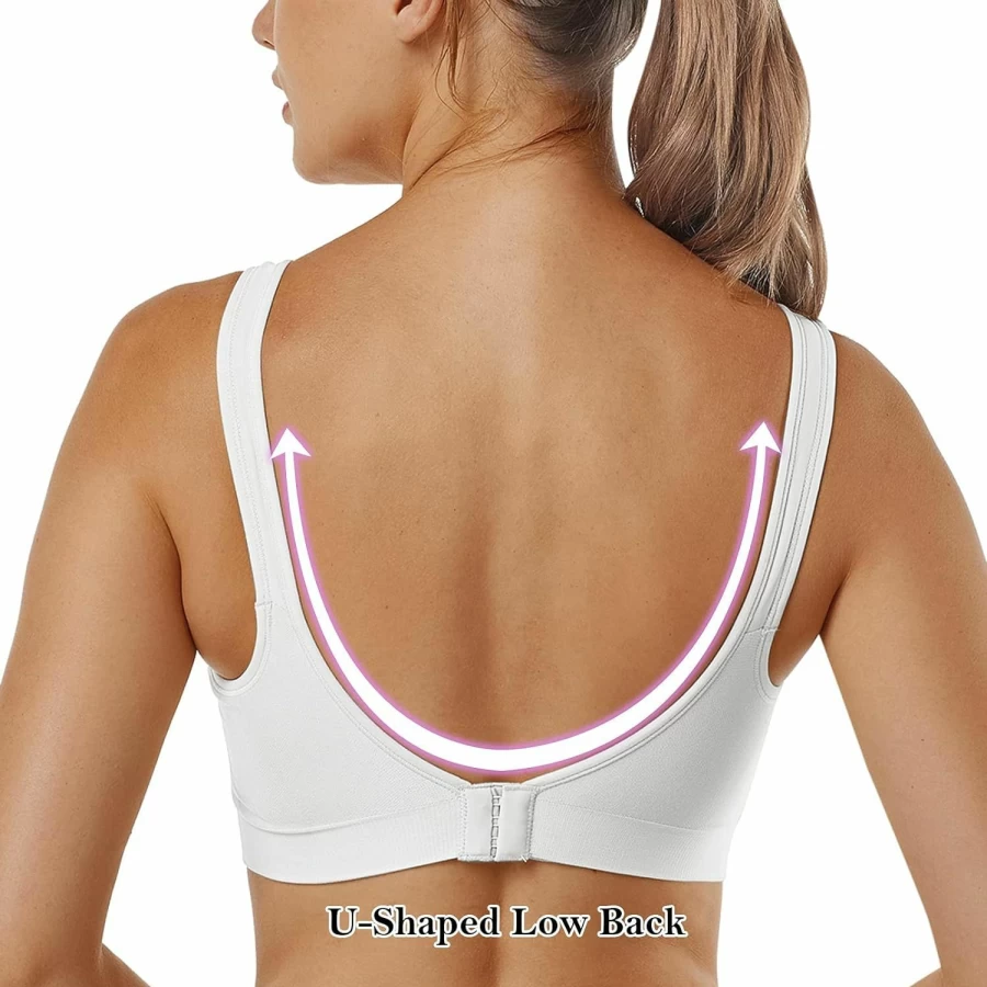 Vertvie Women's Seamless Wireless Bralette - Full Coverage Sports Bra for Yoga, Workout, Sleeping & Everyday Wear