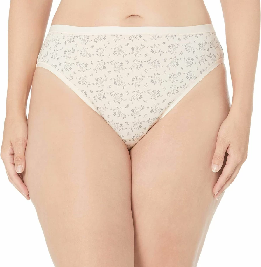 Amazon Essentials Women's Plus Size Cotton Bikini Brief Underwear Multipacks - Soft Comfortable Breathable Panties