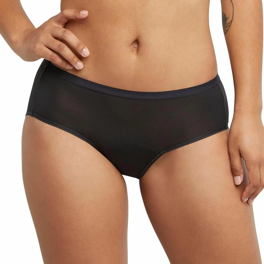 Hanes Women's Period Underwear - Soft Hipster 3-Pack for Comfort & Protection